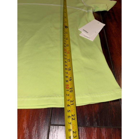 New Halfdays Womens Ribbed Short Sleeve T Shirt Pistachio Green Size S L XL - Picture 5 of 6